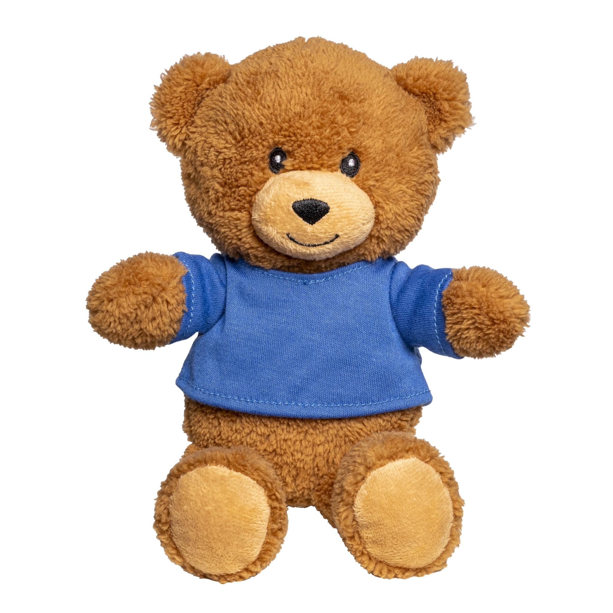 Orsetto peluche in poliestere con t-shirt personalizzabile Orsetto peluche in poliestere con t-shirt personalizzabile