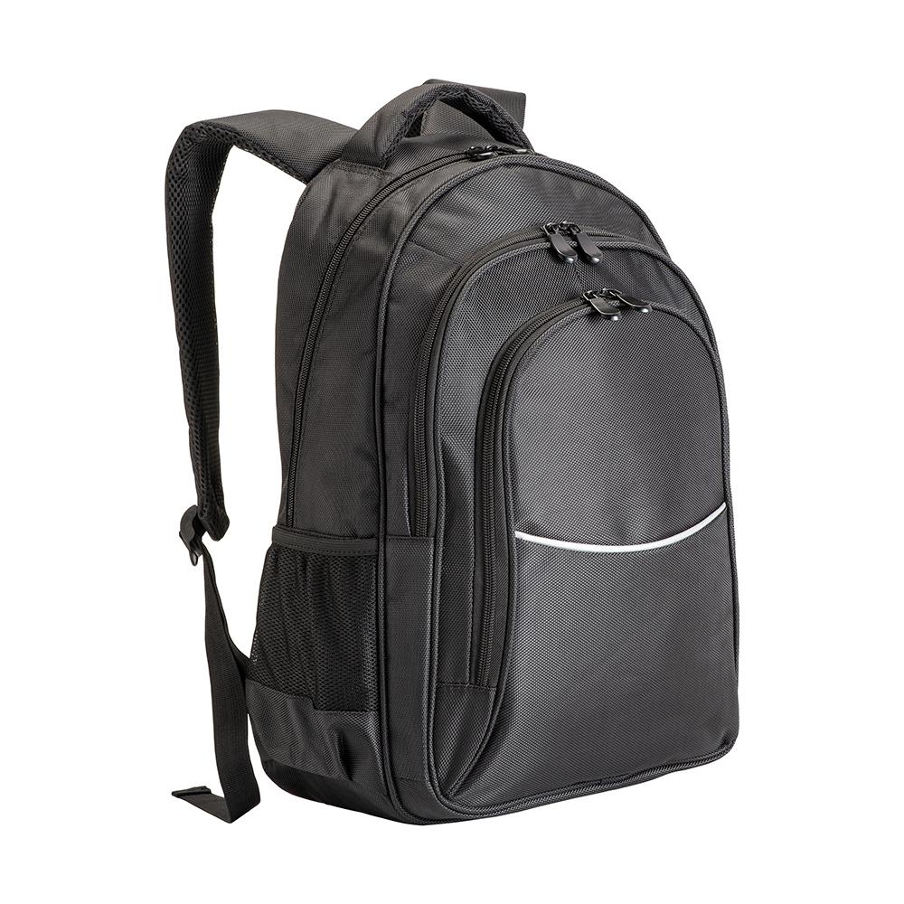Zaino porta computer poliestere 1680D con tre tasche. Tasca principale porta pc Zaino porta computer poliestere 1680D con tre tasche. Tasca principale porta pc